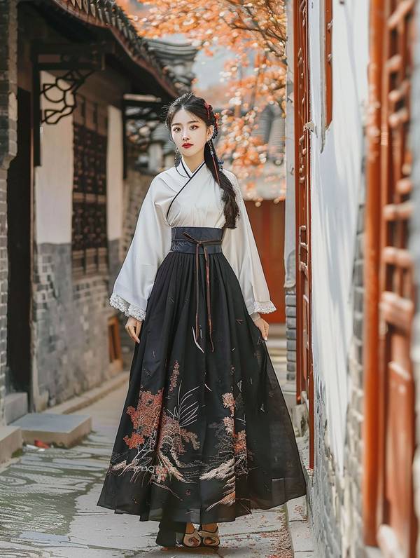 古代裙子所有款式名称,古代裙裳大观:从深衣到凤尾裙的款式全览