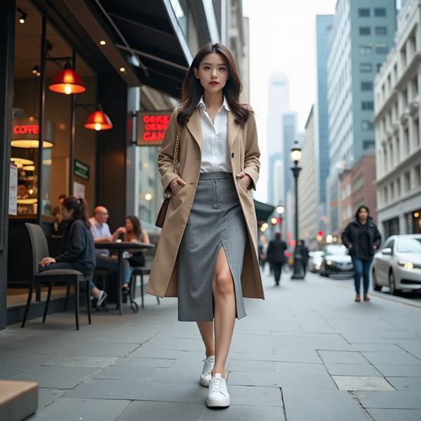 大衣配什么衣服好看，18个绝美大衣搭配方案穿出冬日时尚感