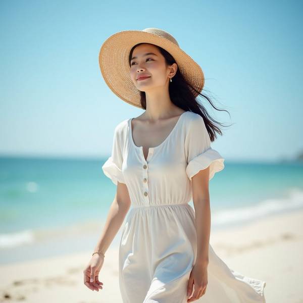 去海边穿什么衣服拍照好看，海边拍照穿搭指南：25套绝美造型点燃你的朋友圈