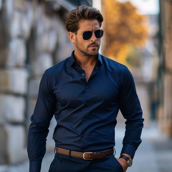 藏青色上衣配什么颜色裤子，藏青色上衣搭配指南：最佳裤子配色方案全解析