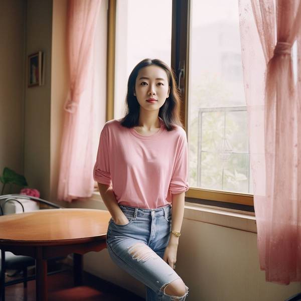 粉红色的t恤怎么搭配,甜美潮搭手册:5种粉红T恤吸睛穿搭法则