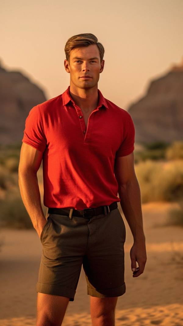 红色短裤配什么颜色上衣，夏日红色短裤搭配指南：四款上衣配色轻松穿出时尚感