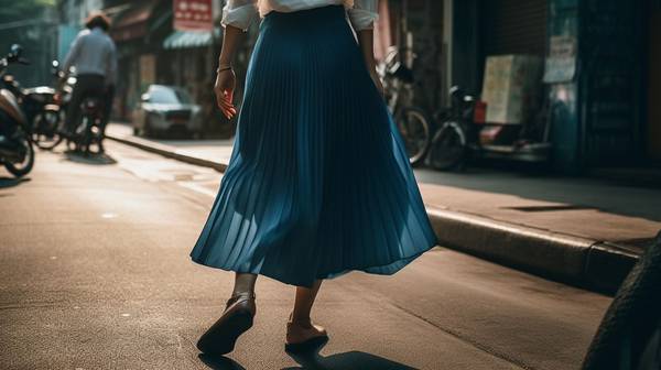 蓝色裙子配什么颜色鞋子，蓝色裙子最全搭配指南：这些鞋色让你更优雅得体