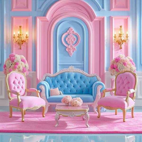 粉色和蓝色搭配好看吗，双色和谐美学