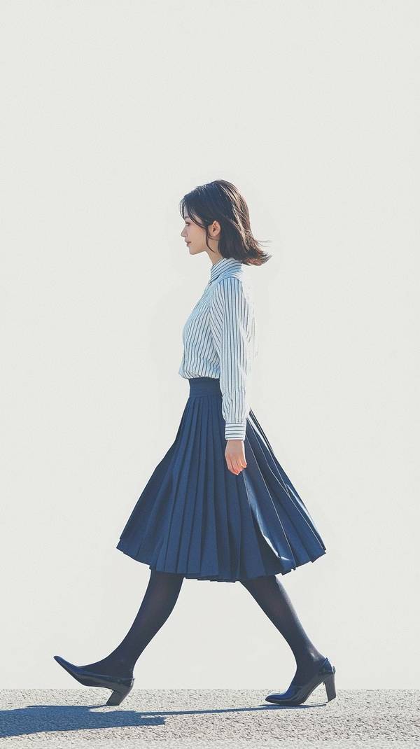 藏蓝色裙子配什么颜色袜子，藏蓝半裙配色指南：这5种袜子搭配最优雅高级