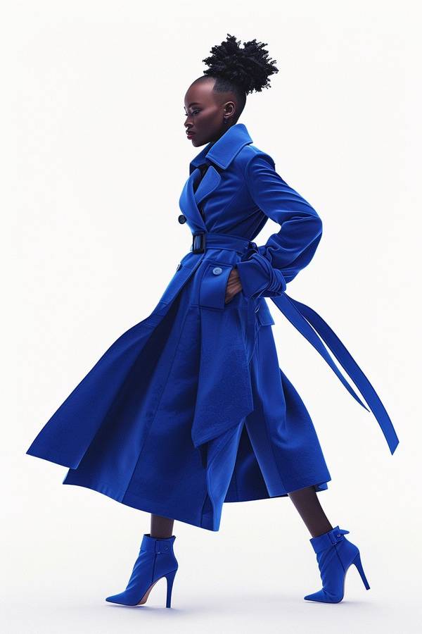 皮肤黑的人穿深蓝色好看吗，深蓝映衬健康肌肤，自信演绎时尚魅力