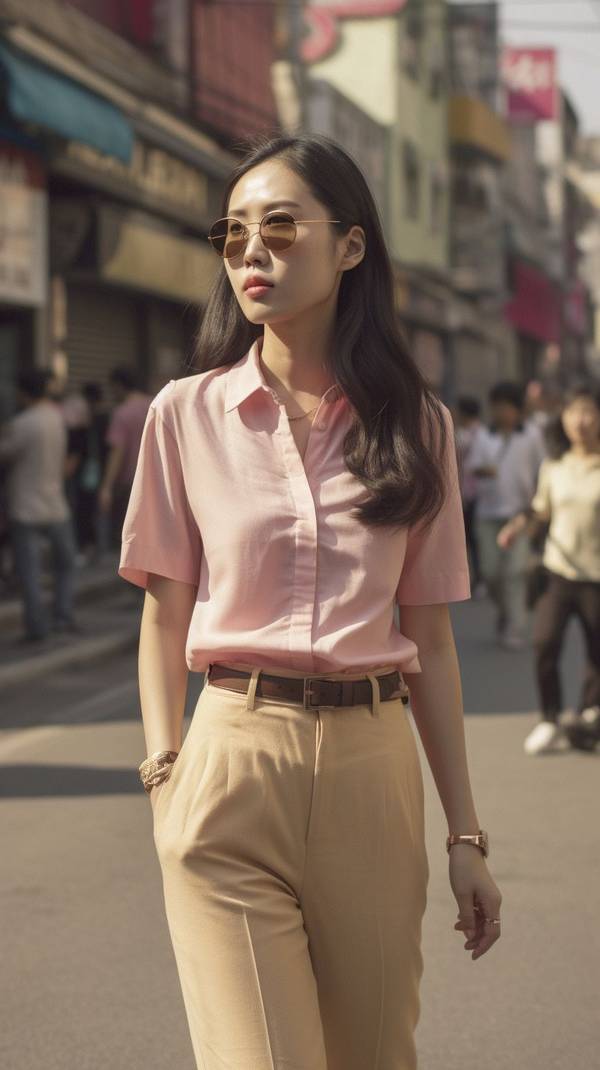 粉色配卡其色好看吗，粉色配卡其色的优雅日常搭配指南