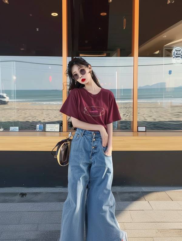 深蓝色裤子配什么颜色上衣，深蓝色裤子的配色指南25款百搭上衣选择