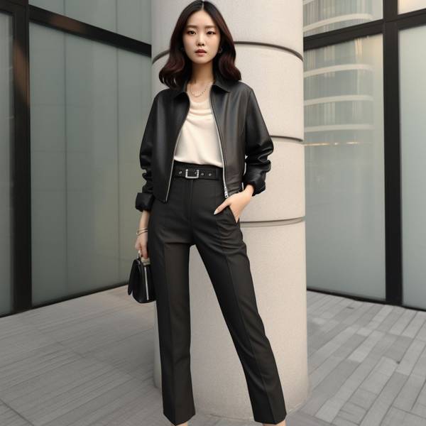 黑色阔腿裤搭配什么上衣好看，黑色阔腿裤配这五种上衣时尚又显瘦