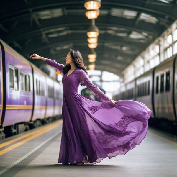 紫色裙子配什么颜色上衣，紫色上衣与这5种颜色搭配展现优雅魅力