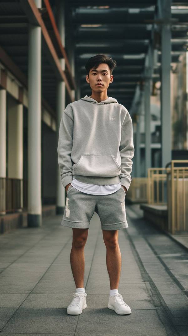 灰色短裤配什么上衣，时尚指南：灰色短裤搭配这五种上衣穿出潮流范儿