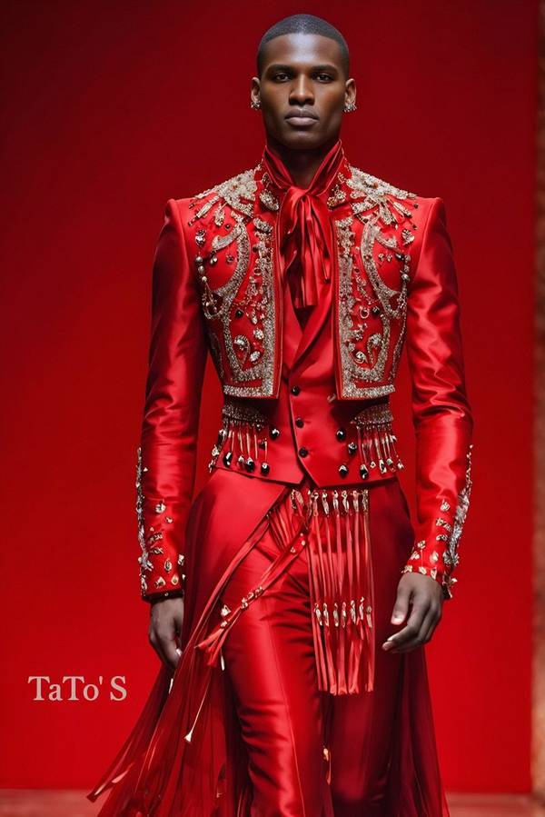 大红色配什么颜色好看，大红色配黑色金色的高级撞色美学