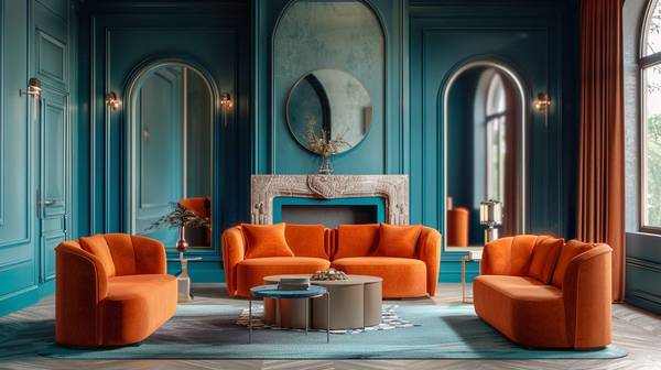 浅蓝色和什么颜色搭配好看，浅蓝与暖橙交融的绝妙美学指南