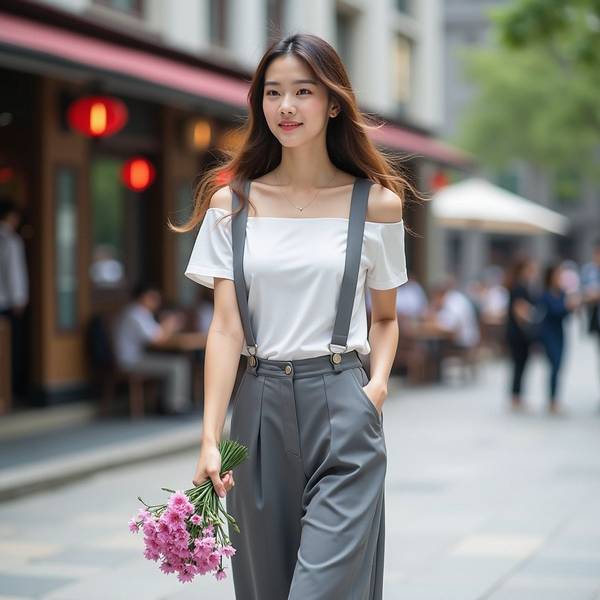 灰色短袖配什么颜色裤子，浅灰短袖搭配这些颜色裤子最显高级