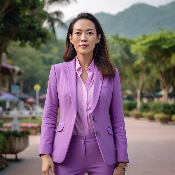 紫色上衣配什么裤子，紫色上衣与五种裤装完美搭配指南