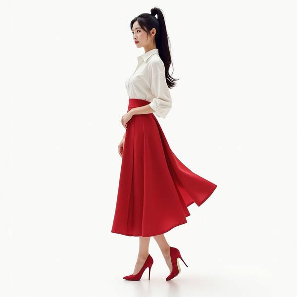 酒红色裙子配什么颜色上衣，酒红色裙子穿搭指南：5种上衣配色方案轻松搭出高级感