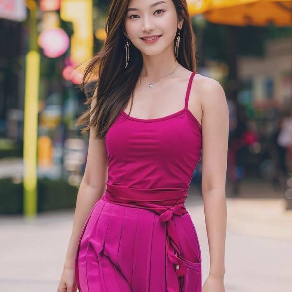 玫红色上衣配什么颜色裤子好看，玫红上衣配色指南：这三种裤子颜色最显高级时尚