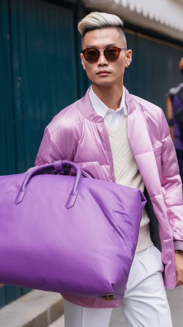 紫色外套配什么颜色裤子，紫色外套的绝佳裤装色彩搭配指南