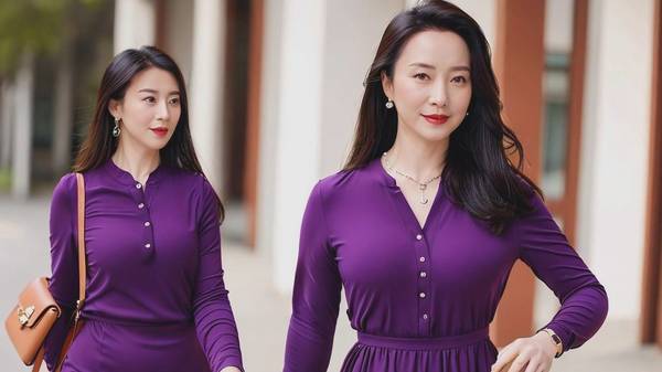 紫色上衣搭配什么颜色的裤子，紫色上衣搭配这3条裤子瞬间提升气质