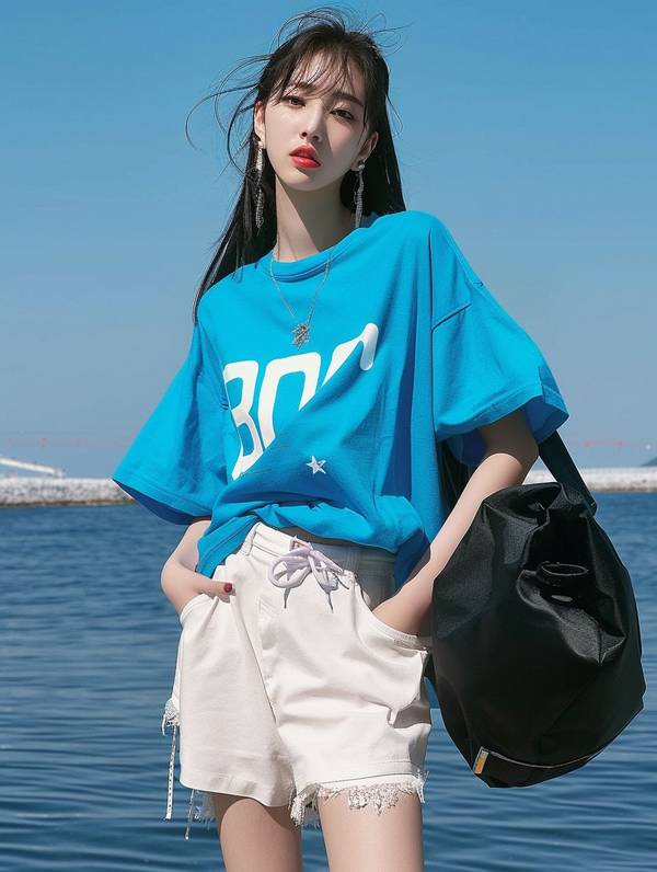 浅蓝色裤子配什么颜色上衣，浅蓝裤子配色指南，20款清新时髦上衣搭配推荐