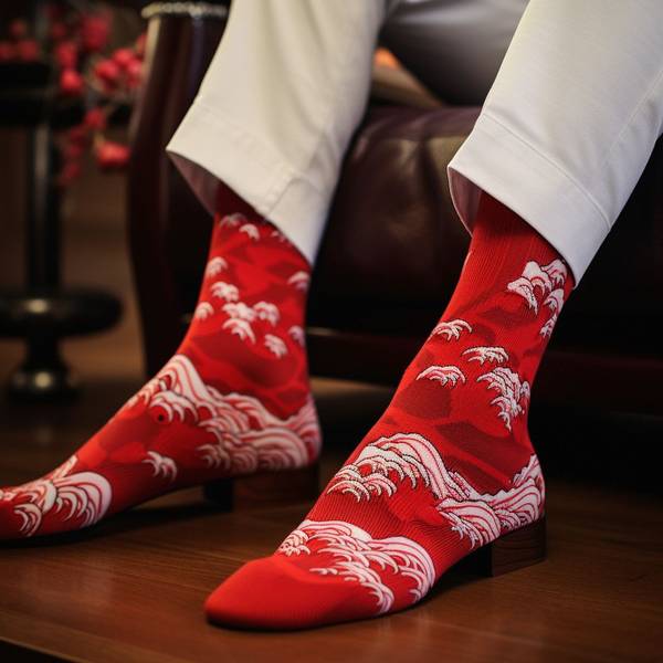 红色鞋配什么袜子好看,红色袜子搭配秘籍,完美衬托鞋款的时尚法则