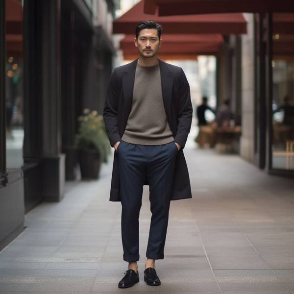 藏蓝色裤子配什么颜色上衣好看，藏蓝色裤子的时尚色彩搭配指南