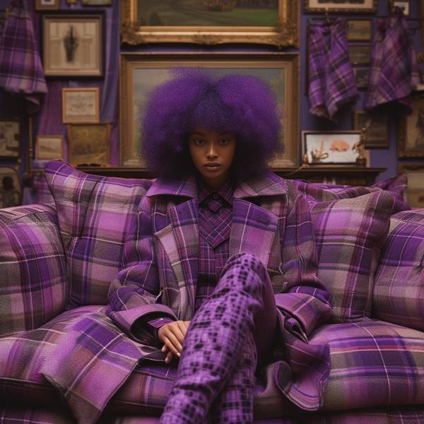 皮肤黑穿紫色好看吗，深肤色驾驭紫色指南：时尚秘籍与穿搭示范