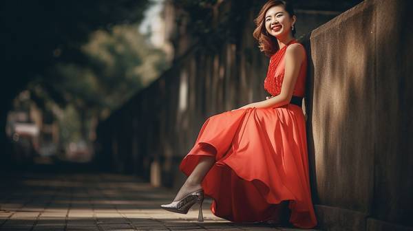 红色裙子配什么颜色鞋子，红色裙装搭配指南：五种经典鞋色点亮时尚造型