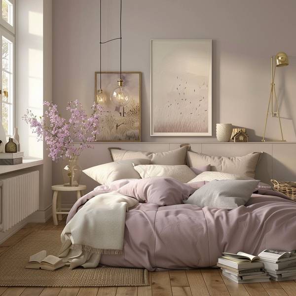 粉色和什么颜色搭配好看，柔情蜜粉与暖棕，浪漫温馨的色彩共舞