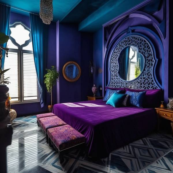 蓝色加什么颜色是紫色，蓝色与红色交融，奏响神秘的紫色交响诗篇