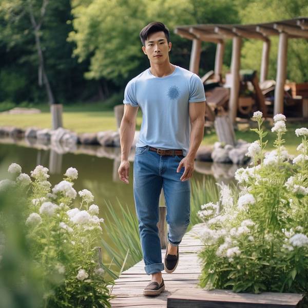 深蓝色短袖配什么颜色裤子，深蓝短袖最佳配色方案推荐五种裤装选择