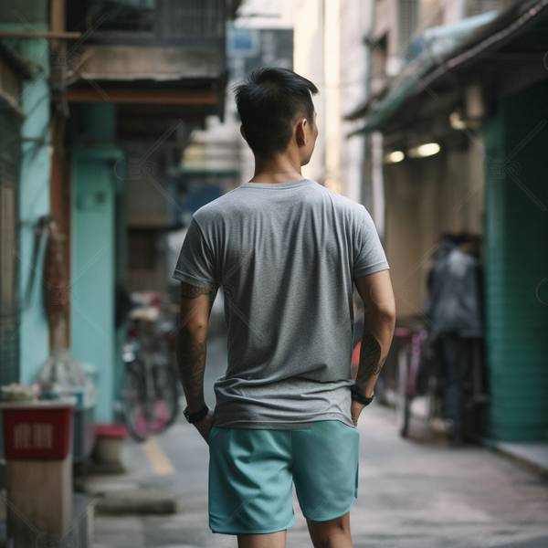 灰色短裤配什么短袖男，灰调夏日穿搭指南：男士灰色短裤配色搭配全解析