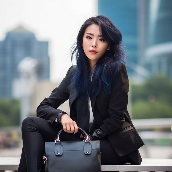 黑色和藏青色哪个洋气，藏青色的永恒优雅与黑色经典的时尚对比