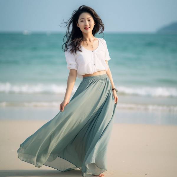 淡绿色裙子配什么上衣，淡绿裙子的10种优雅上衣搭配方案