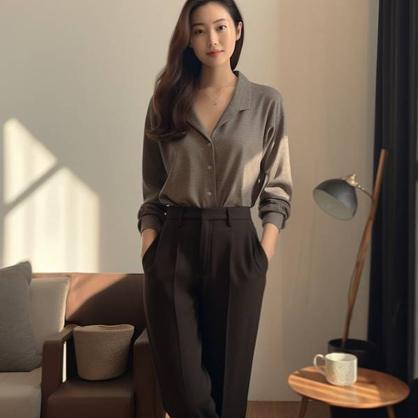 咖啡色裤子配什么颜色上衣好看， 咖啡色裤子配这几种颜色上衣超有品味