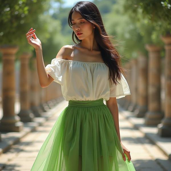 绿色上衣配什么颜色裙子，绿色上衣搭配裙子的万能配色方案指南