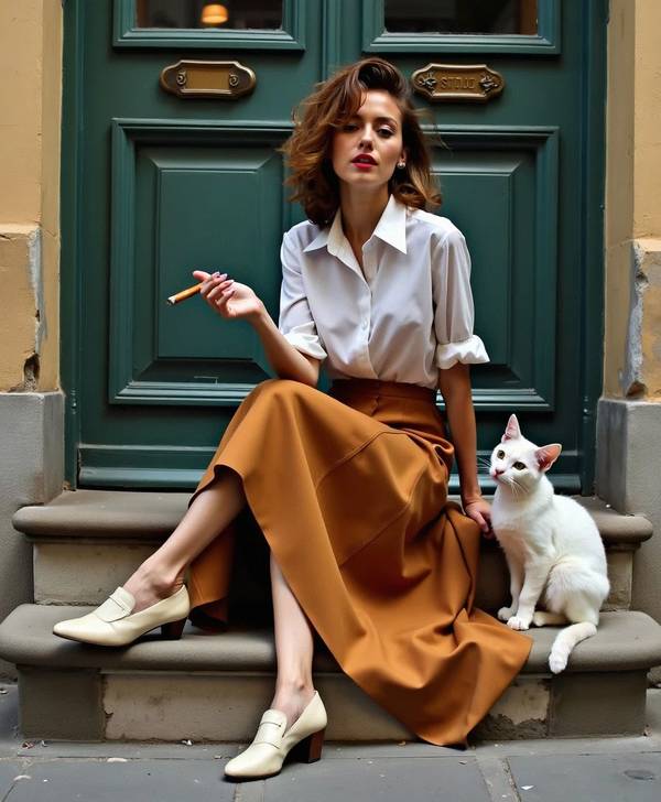 卡其色裙子配什么颜色上衣，卡其色裙子的绝美配色指南：这样搭上衣最显高级