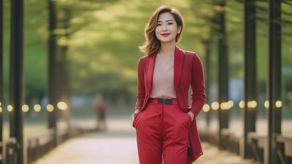 酒红色上衣配什么颜色裤子，酒红上衣搭配这三种显白神裤绝美