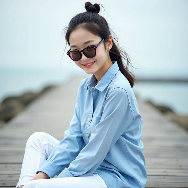 蓝色上衣配什么颜色裤子，蓝色上衣的绝佳搭配色彩全揭秘