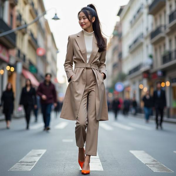 米色上衣配什么颜色裤子好看，米色上衣穿搭指南：最佳裤装配色方案