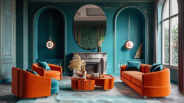浅蓝色和什么颜色搭配好看,浅蓝与暖橙交融的绝妙美学指南