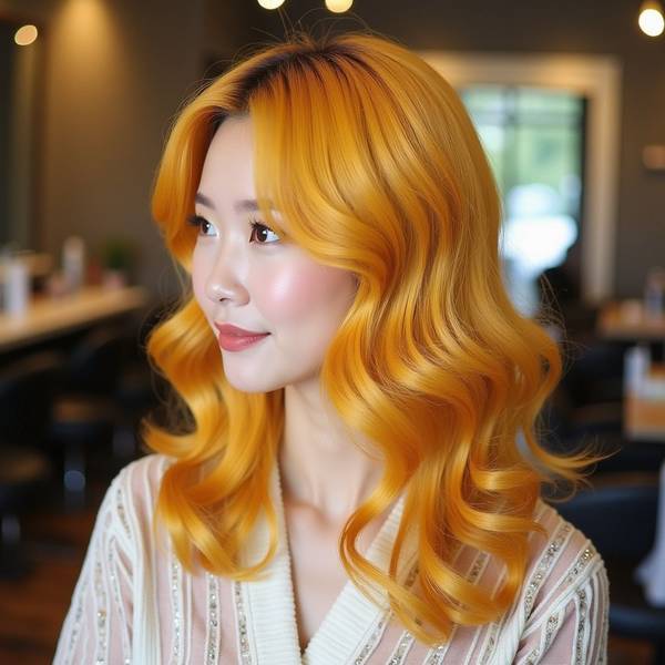 皮肤黄染什么颜色头发显白，蜜糖浅金衬肤提亮，这几款发色拯救黄皮暗沉肌