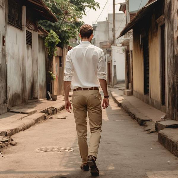 男士卡其色裤子配什么颜色上衣，搭配卡其裤的优选上衣色彩指南