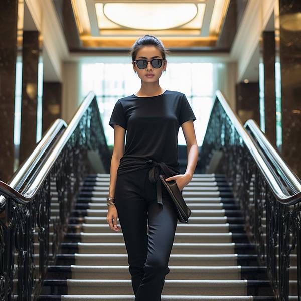 深蓝色上衣配什么颜色裤子，深蓝上衣配色方案 二十种时髦裤装搭配指南