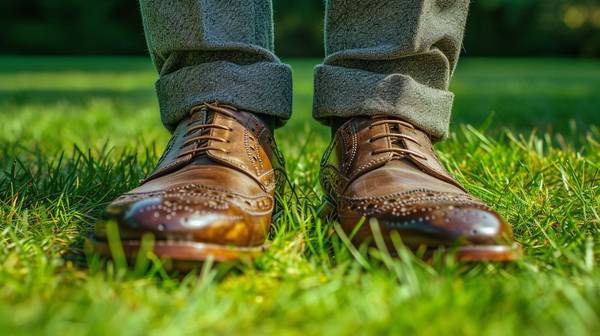 棕色皮鞋配什么颜色裤子，棕色皮鞋搭配裤子的完美配色指南