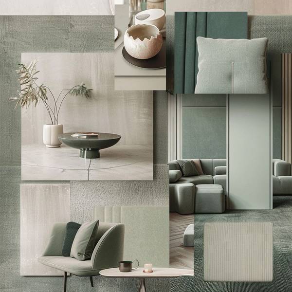 浅绿色搭配什么颜色好看,浅绿搭配米白柔和淡金高级配色方案