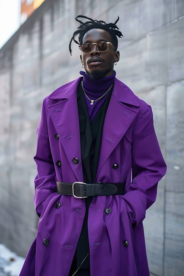 紫色衣服配什么颜色裤子,紫色衣物搭配各色裤装的经典配色指南