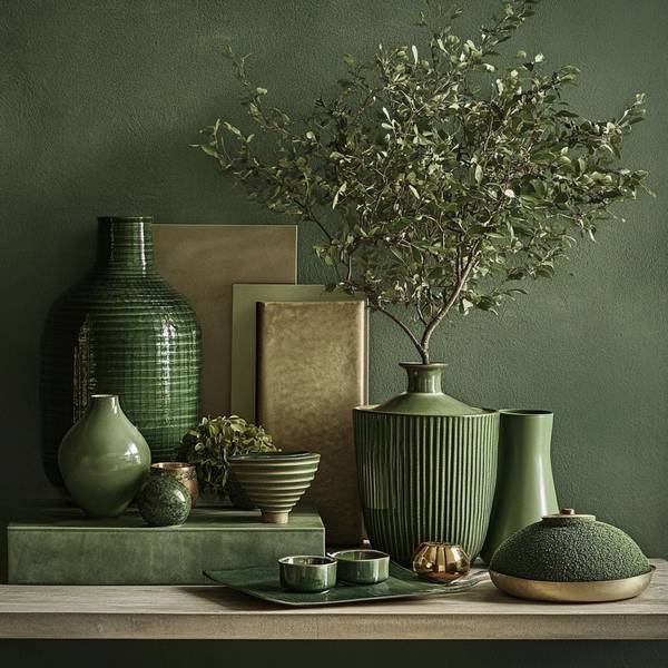 翠绿色配什么颜色好看，关于绿色配色的美学方案