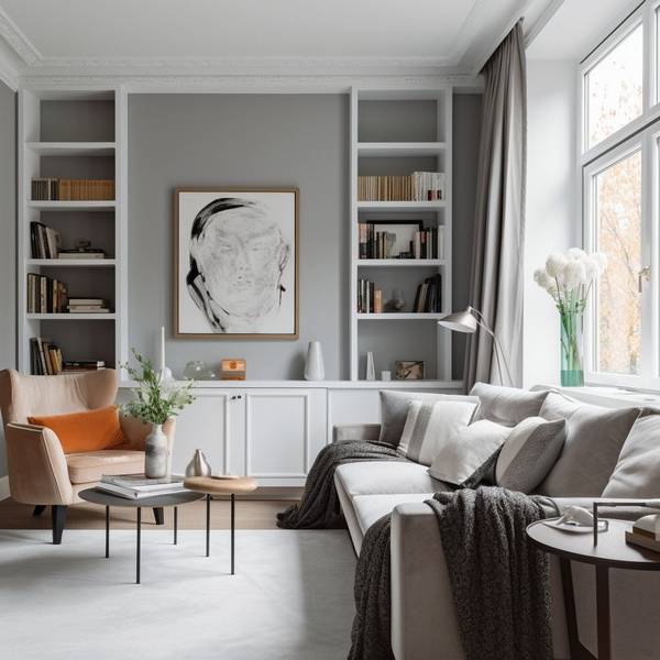 灰色和什么颜色搭配好看,高级灰与爱马仕橙的绝美配色方案