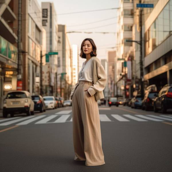 驼色裤子配什么颜色上衣好看，驼色裤子穿搭指南与上衣色彩搭配秘籍